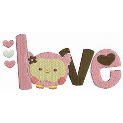 Stickdatei Sweet Eulchen - Love